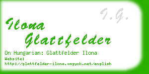 ilona glattfelder business card